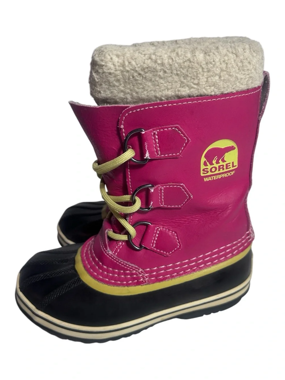 Sorel pink waterproof winter boots girls 1
